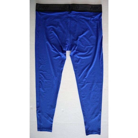 Nike AT3198 Men's Sz 3XL Blue Pro Breathe Full Length Training Base Layer Tights - Picture 2 of 10